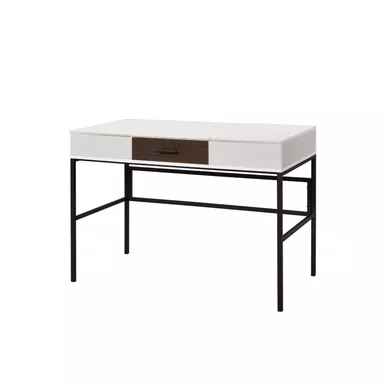 ACME Verster Writing Desk w/USB, Natural & Black Finish