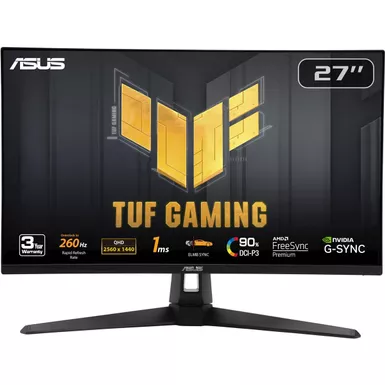 image of ASUS TUF Gaming VG27AQM1A 27" 16:9 QHD Fast IPS LED Gaming Monitor with sku:asvg27aqm1a-adorama
