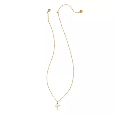 image of Kendra Scott Cross Pendant Necklace (Gold Metal) with sku:9608800869|gold-metal|gold-metal-corporatesignature