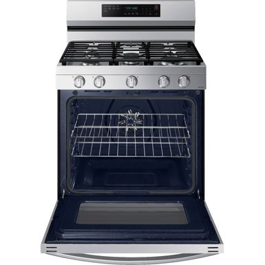 Alt View Zoom 19. Samsung - 6.0 Cu. Ft. Freestanding Gas Convection+ Range with WiFi and No-Preheat Air Fry - Stainless steel