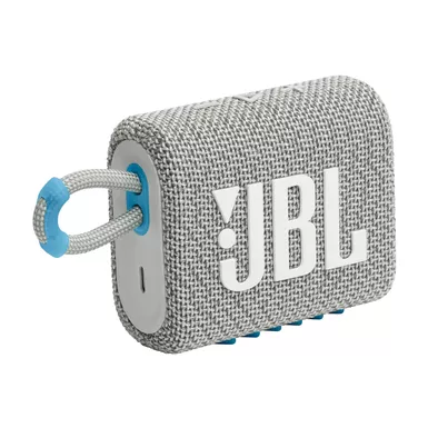 JBL - Go 3 Eco Ultra-Portable Waterproof Bluetoott Speaker White