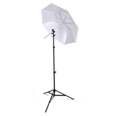 image of Westcott 43&quot; Collapsible Umbrella Flash Kit #2332 with 8' Light Stand with sku:we43cufk-adorama
