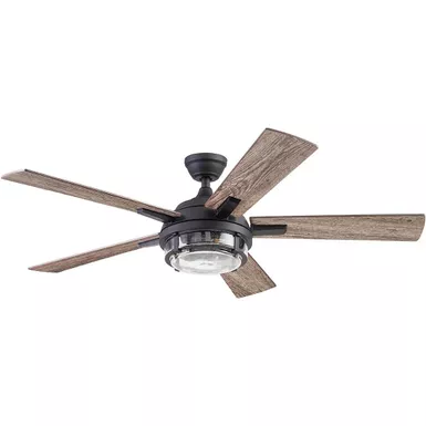 image of Prominence Home 52 inch Freyr Indoor and Outdoor Ceiling Fan - Textured Black with sku:51484-electronicexpress