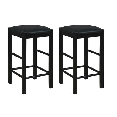 image of Jasmine Backless Counter Stool Black Set of Two with sku:lfxs1855-linon
