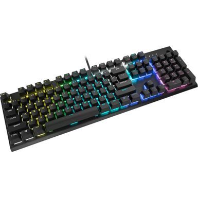 Alt View Zoom 15. CORSAIR - K60 RGB Pro SE Full-size Wired Mechanical Cherry Viola Linear Gaming Keyboard with PBT Double-Shot Keycaps