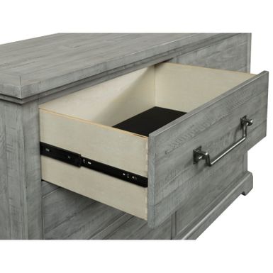 Martin Svensson Home Beach House 5 Drawer Solid Wood Chest, Dove Grey - 5-drawer - Dove Grey