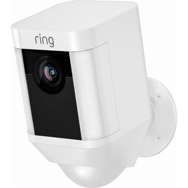 image of Ring Spotlight Cam Battery - White with sku:ringspot1pkw-electronicexpress