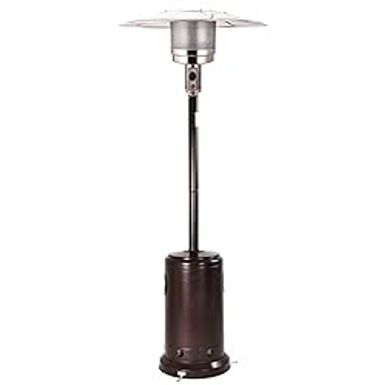 image of Elevon 48,000 BTU Outdoor Propane Patio Heater with Wheels, Commercial & Residential, Bronze with sku:b0cgfbg6kd-amazon