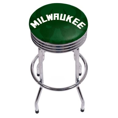 NBA Chrome Ribbed Bar Stool - Fade - New Orleans Pelicans