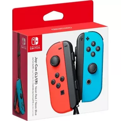 image of Joy-Con (L/R) Wireless Controllers for Nintendo Switch - Neon Red/Neon Blue with sku:bb20670821-bestbuy