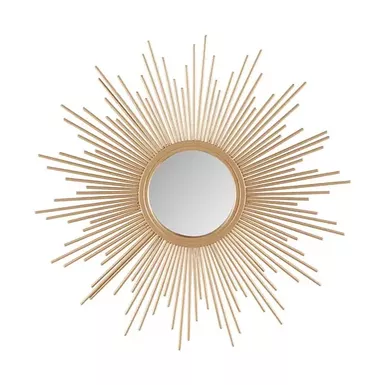 image of Fiore Sunburst Wall Decor Mirror 14.5"D with sku:mp160-0230-olliix