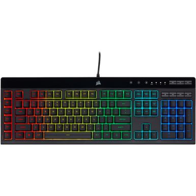 Alt View Zoom 19. CORSAIR - K55 RGB Pro Full-size Wired Dome Membrane Gaming Keyboard with Elgato Stream Deck Software Integration - Black