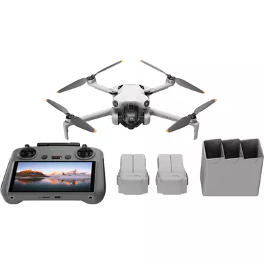 image of DJI - Mini 4 Pro Fly More Combo Drone and RC 2 Remote Control with Built-in Screen - Gray with sku:cpma0000073501-abt