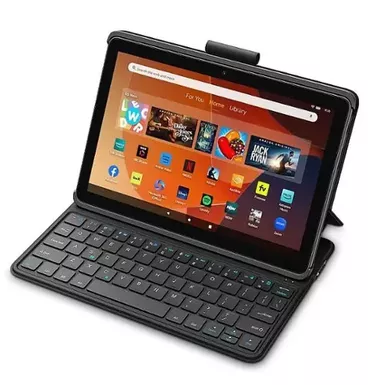 image of Amazon - Keyboard Case for Fire HD 10 (2023 Release) - Black with sku:bb22214723-bestbuy