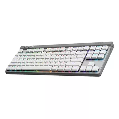 Logitech - G515 LIGHTSPEED TKL Wireless Mechanical Tactile (Brown) Switch Gaming Keyboard with LIGHTSYNC RGB - White