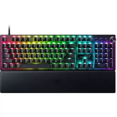 image of Razer - Huntsman V3 Pro Full Size Wired Analog Optical Esports Keyboard with Snap Tap Rapid Trigger and Adjustable Actuation - Black with sku:b0cg7fqml2-amazon