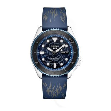 image of Seiko 5 Mens Sports Watch One Piece Sabo Limited Edition with sku:srph71-electronicexpress