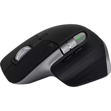 image of Logitech - MX Master 3S for Mac Bluetooth Laser Mouse with Ultrafast Scrolling - Space Gray with sku:bb22027405-bestbuy