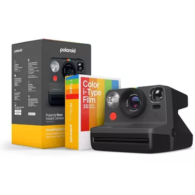 image of Polaroid - Now Instant Film Camera Bundle Generation 2 - Black with sku:bb22098655-bestbuy