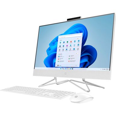 Left Zoom. HP - 24" Touch-Screen All-In-One - Intel Core i3 - 8GB Memory - 512GB SSD - Snow White
