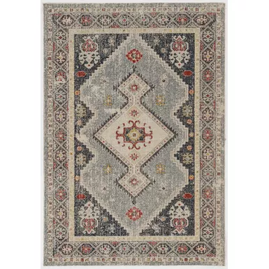 Killette Blue And Ivory 8X10 Area Rug