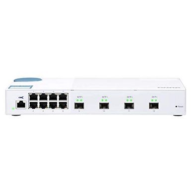 image of QNAP QSW-M408S 10GbE Managed Switch, with 4-Port 10G SFP+ and 8-Port Gigabit with sku:qnwm408sus-adorama