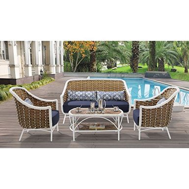 Hanover Outdoor Athens 4 Piece Patio Set