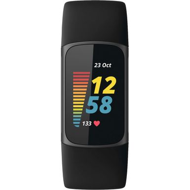 image of Fitbit - Charge 5 Advanced Fitness&Health Tracker - Graphite with sku:bb21820715-6476116-bestbuy-fitbit