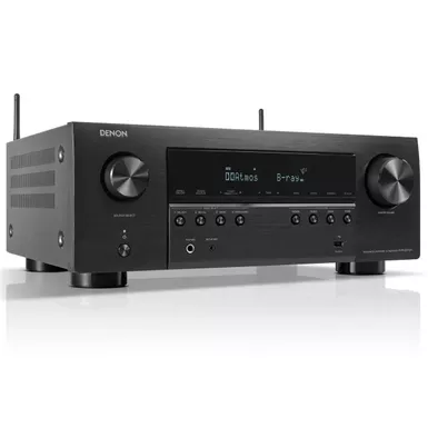 image of Denon - AVR-S970H 90W 7 Ch Bluetooth Capable HDR Compatible with HEOS and Dolby Atmos 8K Ultra HD AV Home Theater Receiver - Black with sku:bb22033740-bestbuy