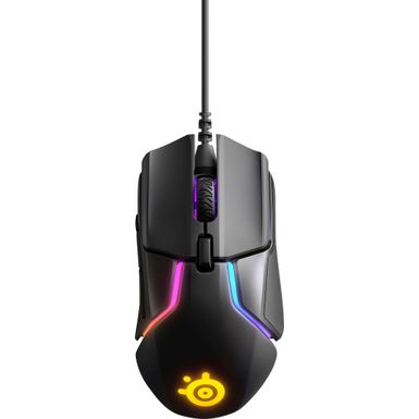 image of SteelSeries Rival 600 Gaming Mouse with 6.5' Cable, TrueMove3+ Dual Optical Sensor, 8-Zone RGB Illumination with sku:ss62446-adorama