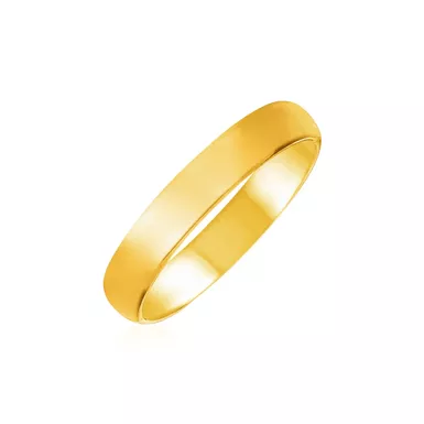 14k Yellow Gold Comfort Fit Wedding Band (Size 5)