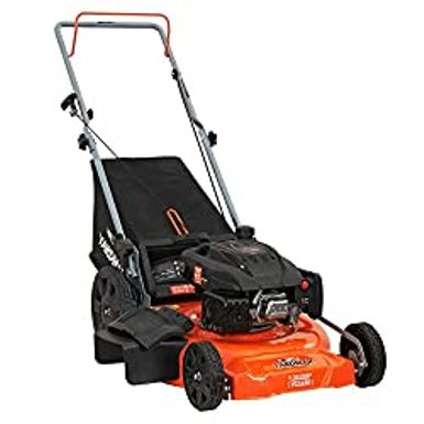 image of YARDMAX 21 in. 170cc 3-in-1 Gas Walk Behind Push Lawn Mower with High Rear Wheels with sku:b08p3m694l-amazon