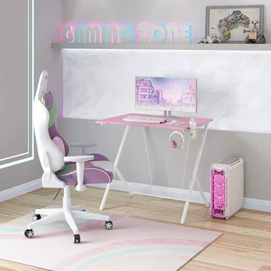 image of Kids Gaming Desk, Pink with sku:rta-k250d-pnk-rtaproducts