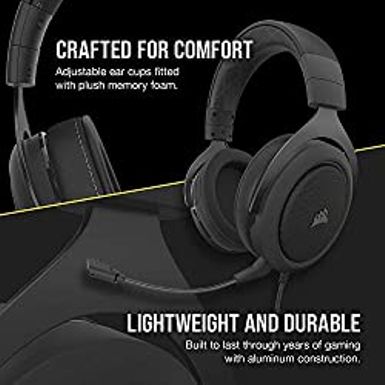 CORSAIR - HS60 PRO SURROUND Wired Stereo Gaming Headset - Carbon