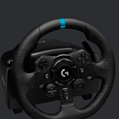 Alt View Zoom 14. Logitech - G923 Racing Wheel and Pedals for PS5, PS4 and PC - Black