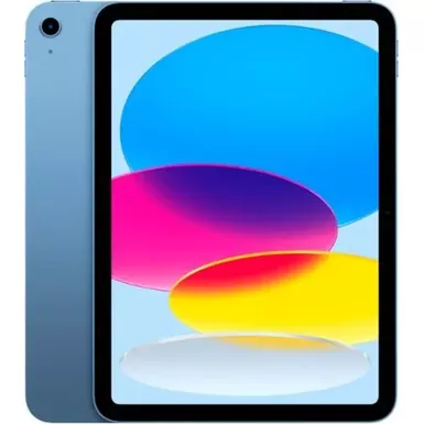 image of Apple - 10.9-Inch iPad - Latest Model - (10th Generation) with Wi-Fi - 256GB - Blue with sku:bb20169052-bestbuy