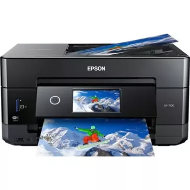 image of Epson - Expression Premium XP-7100 Wireless All-In-One Inkjet Printer - Black with sku:bb21074394-bestbuy