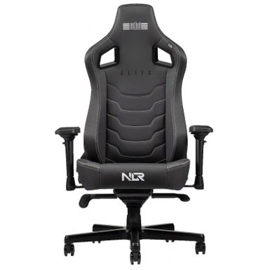 image of Next Level Racing Black Elite Gaming Chair Leather Edition with sku:bb21992371-bestbuy