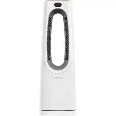image of Lasko - 1500-Watt Bladeless Ceramic Tower Space Heater with Timer and Remote Control - White with sku:bb22123372-bestbuy