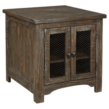 image of Brown Danell Ridge Rectangular End Table with sku:t446-3-ashley