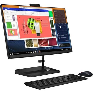 image of Lenovo 23.8 inch IdeaCentre All-In-One Desktop Computer - AMD Ryzen 3 5300U - 8GB/256GB with sku:f0g100ldus-electronicexpress
