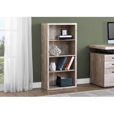 image of Bookshelf/ Bookcase/ Etagere/ 5 Tier/ 48"H/ Office/ Bedroom/ Laminate/ Beige/ Contemporary/ Modern with sku:i7406-monarch