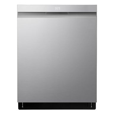 image of LG - 24" Top Control Smart Built-In Stainless Steel Tub Dishwasher with 3rd Rack, QuadWash Pro and 44dba - Stainless steel with sku:ldps6762s-electronicexpress