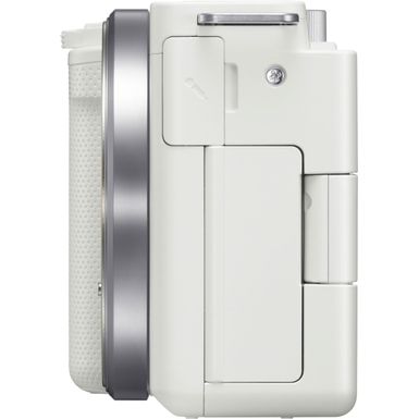 Left Zoom. Sony - Alpha ZV-E10 Mirrorless Vlog Camera - Body Only - White