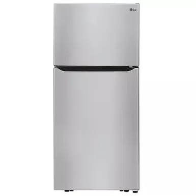 image of LG - 20.2 Cu. Ft. Top-Freezer Refrigerator - Stainless Steel with sku:bb21291958-bestbuy