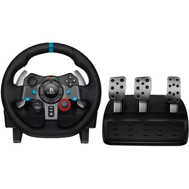 image of Logitech - G29 Driveforce Race Wheel For Playstaion 3 4 & PC, Black with sku:bb19780414-bestbuy
