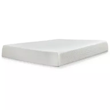 image of White 10 Inch Chime Memory Foam King Mattress/ Bed-in-a-Box with sku:m69941-ashley