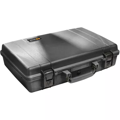 image of Pelican 1490 Large Computer Watertight Hard Case with Foam Insert, for Notebook Computers up to 17" - Black with sku:pl1490-adorama
