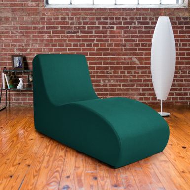 Rent to own Jaxx Shea Chaise Lounge Chair - Grey - FlexShopper