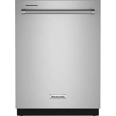 image of KitchenAid - 24" Top Control Built-In Dishwasher with Stainless Steel Tub, FreeFlex, 3rd Rack, 44dBA - Stainless Steel with sku:bb21479155-bestbuy